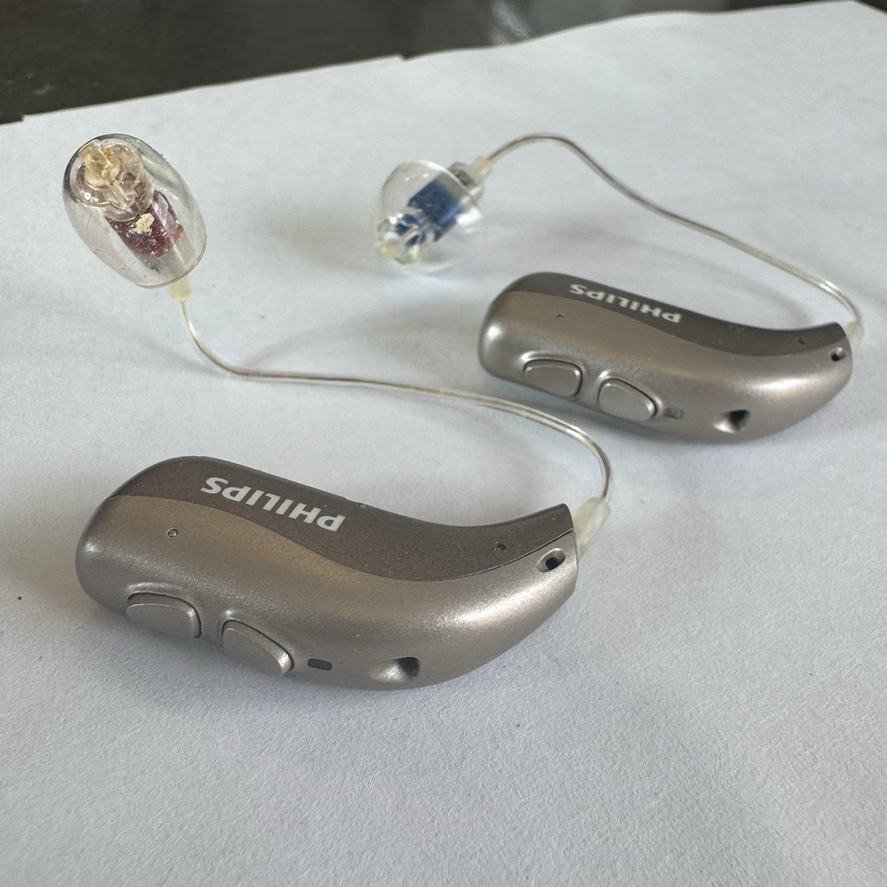 PHILIPS HEARLINK  9030 MNR T-R DIGITAL HEARING AIDS - Apple Android Compatible - Picture 8 of 16